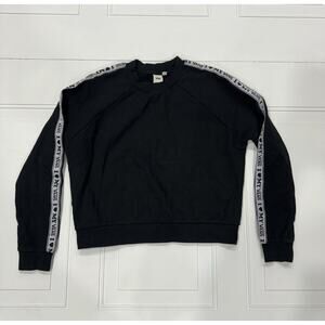 Vans Women's I Love My Vans Black/White Crew Sweatshirt Size Small S Y2K